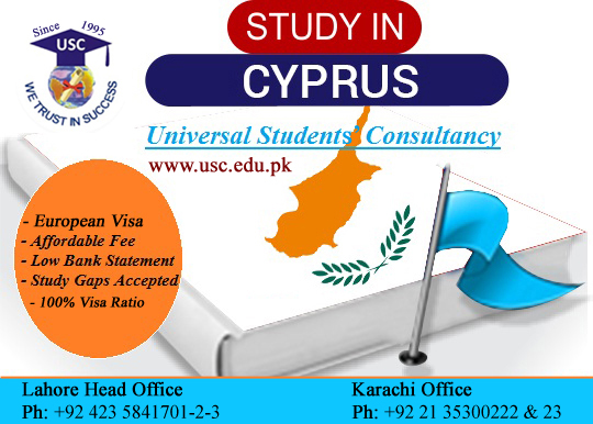 Study In Cyprus With/without IELTS. High Visa Success Ratio.