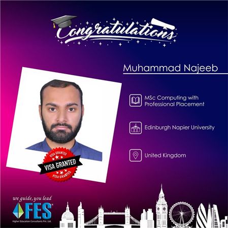 The entire FES Family would like to congratulate Muhammad Najeeb