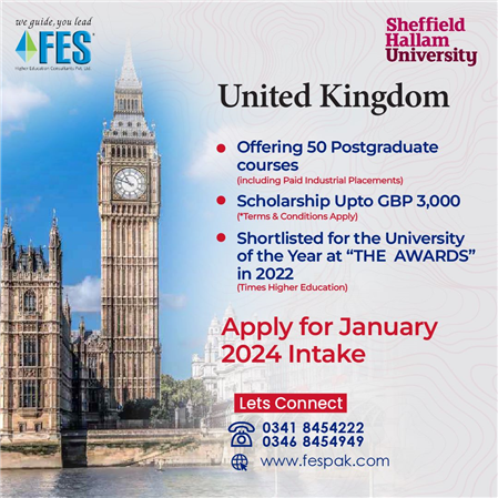 Study In UK-Sheffield Hallam University, UK Is A Dynamic Institution